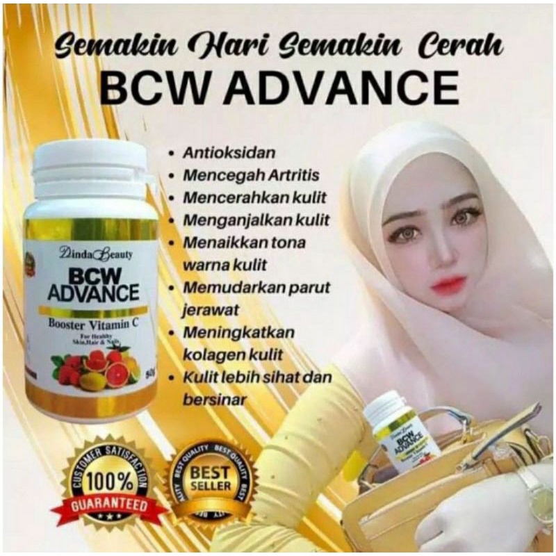 BCW ADVANCE ORIGINAL DINDA BEAUTY / BEAUTY C WHITENING / PEMUTIH free gife
