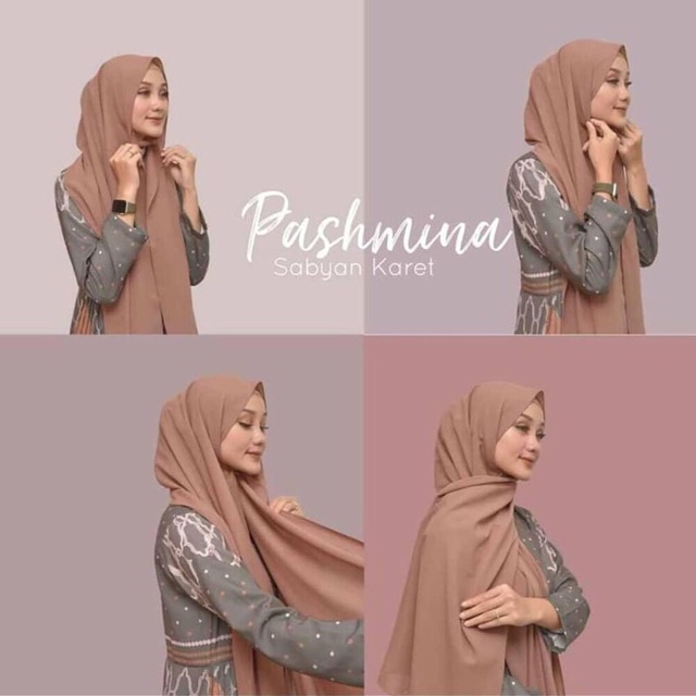 PASHMINA KARET PASHMINA SABYAN ITALIANO DIAMOND PASHMINA INSTAN