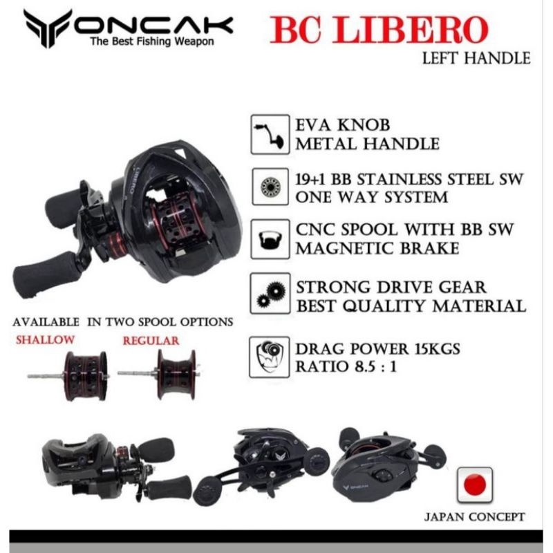 Reel BC Baitcasting Oncak Libero