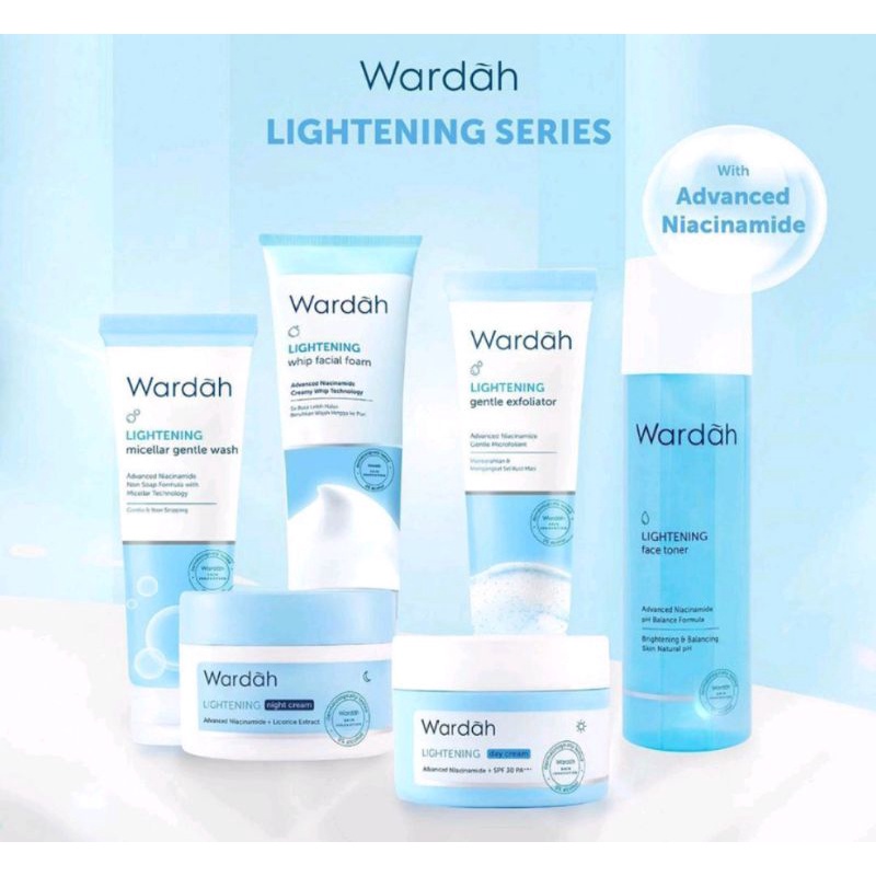 Wardah Lightening Paket Lengkap | Paket Skincare Wardah Lightening