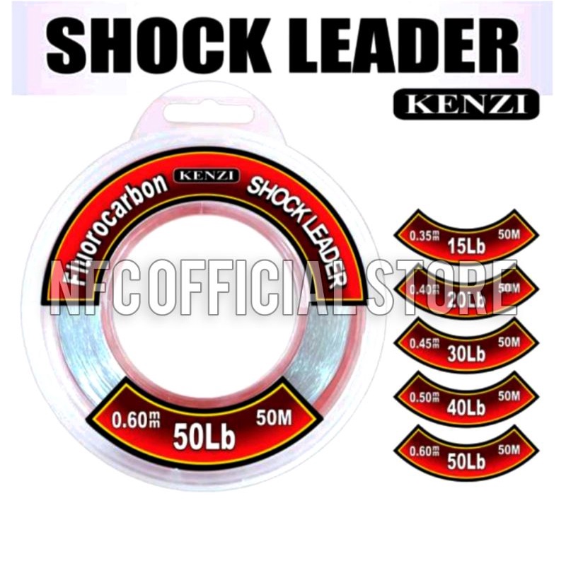 KENZI shock leader (senar rangkaian / rakitan kail pancing)