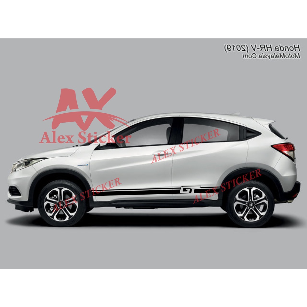 CUTTING STIKER HRV STICKER MOBIL HONDA HRV CRV BRV STIKER LIST GT