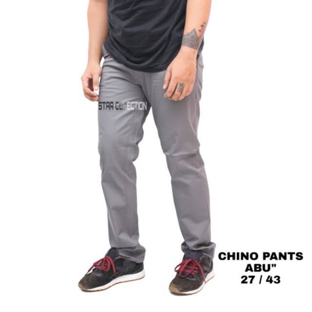 CELANA CINO PANJANG PRIA / CELANA CHINO JUMBU SUPER BIG SIZE PREMIUM  27-43