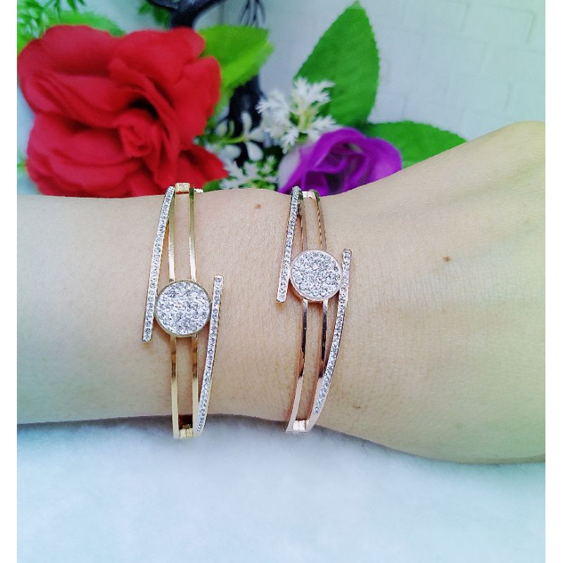 Gelang&amp;Cincin Set titanium permata T005