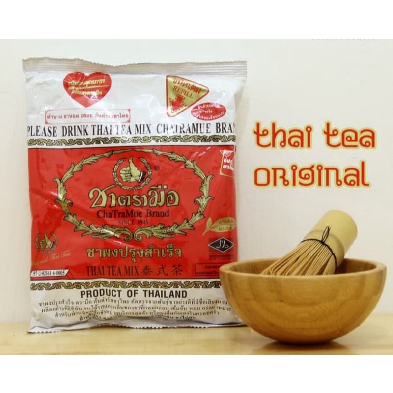 

Thai Tea Mix Chatramue 400gram - Teh Thailand Halal