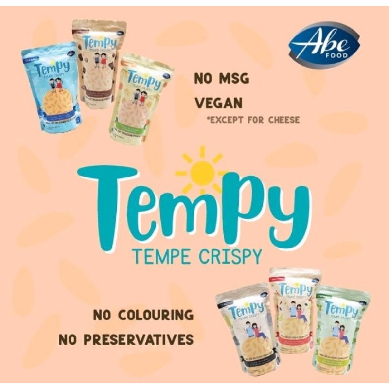 

Abe Food - Tempy dan Popcorn All Varian Snack Sehat