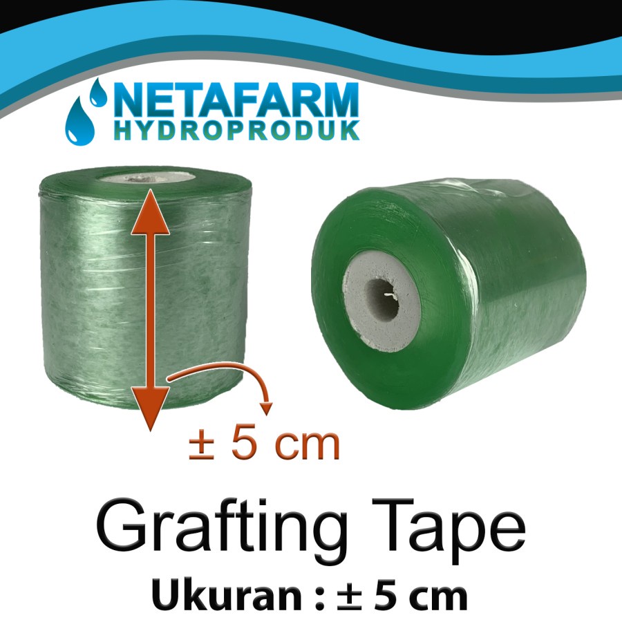 Grafting Tape Okulasi Cangkok Tanaman ± 5cm x 100m - Hijau