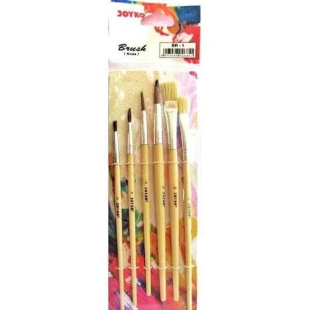 

Brush Kuas Lukis Cat BR - 1 BR-1 Br-1 Joyko ISI 6