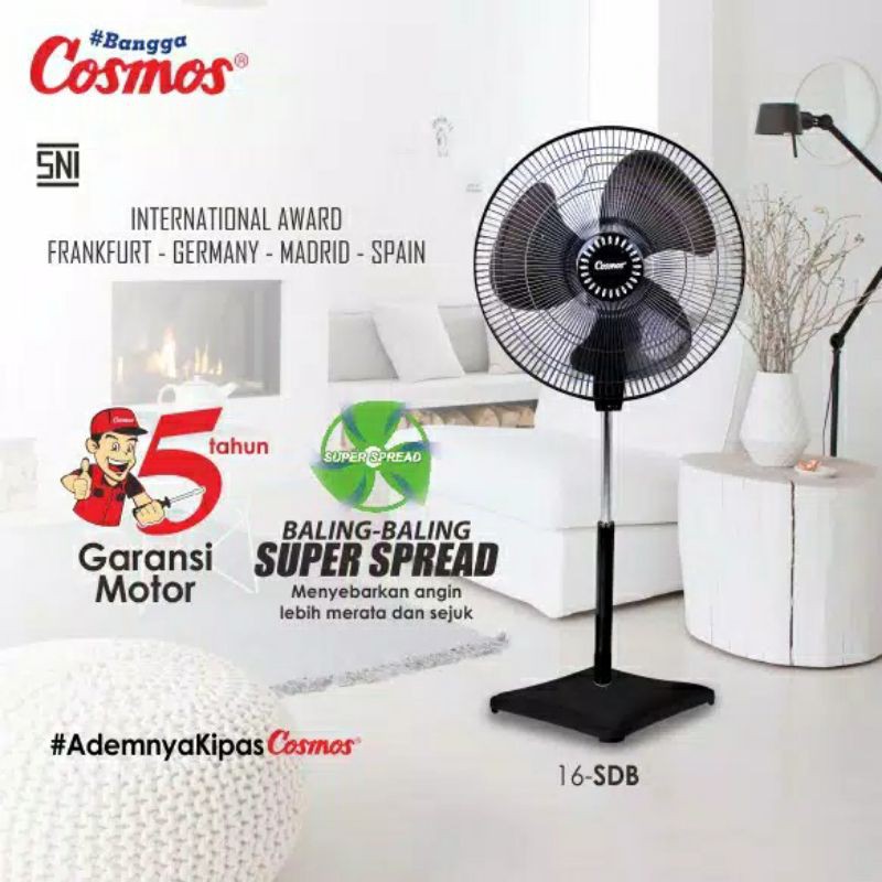 COSMOS stand fan  16 inch 16 SDB   kipas angin berdiri 16 &quot;  16SDB 16inch 46 watt