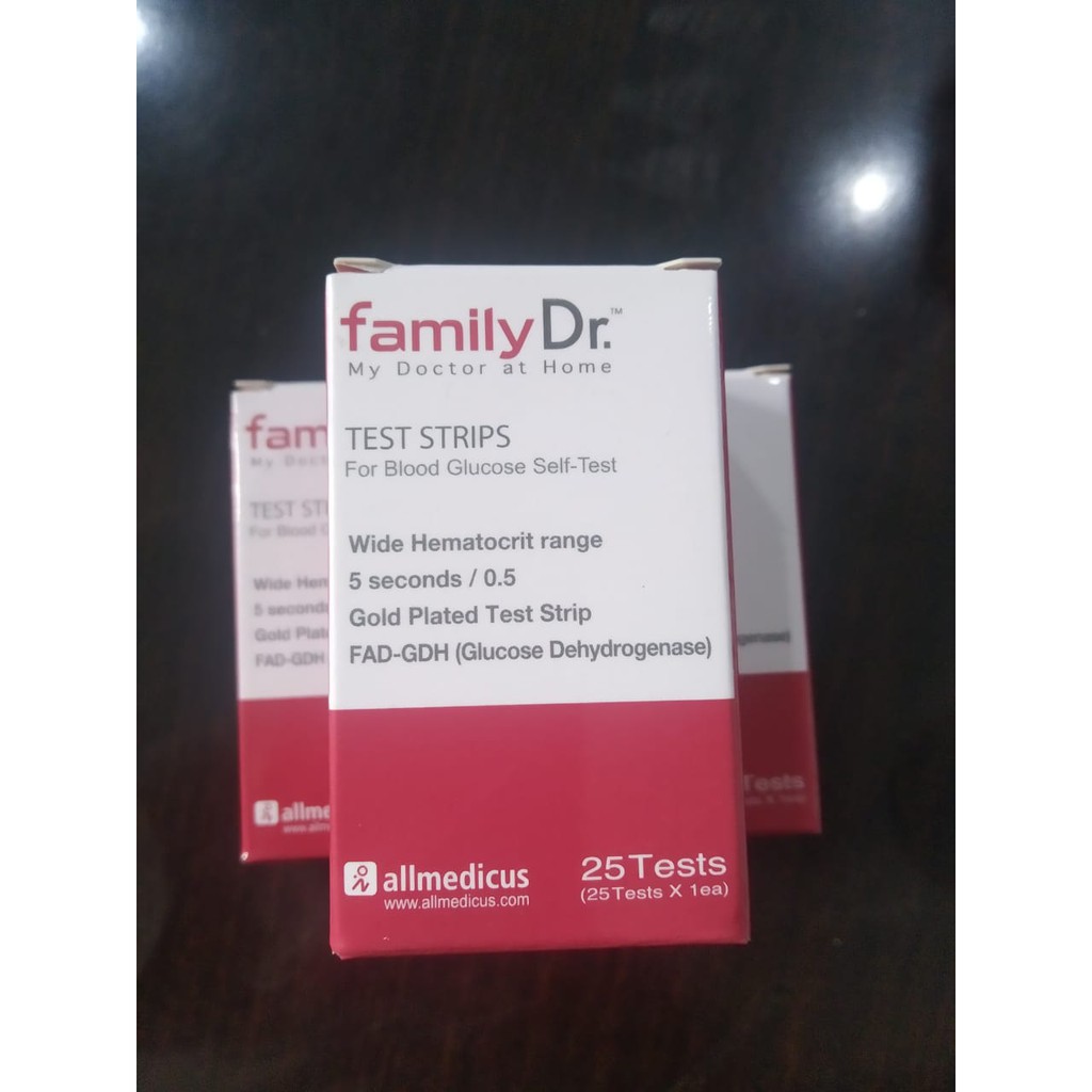 Strip FamilyDr Glucose/ Strip Gula Darah FamilyDr/ Stik Gula darah FamilyDr