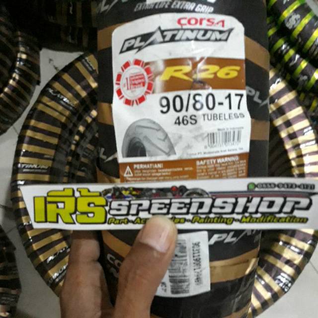 Ban corsa r26 90/80 17 tubeless