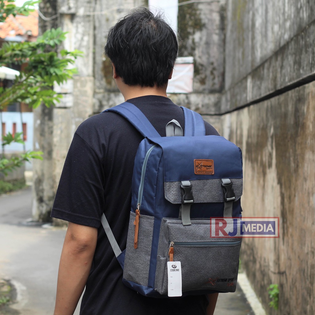 [COD] Tas Ransel Sekolah Kuliah Ransel Laptop Model Distro Extreme Backpack Gendong Kuat Terbaru Backpack SMP SMA Kuliah Kerja Kekinian Free Raincover Tas Sekolah Jalan Hangout Traveling Stylish