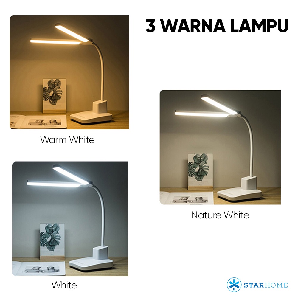 Lampu Meja LED 60 Lampu LED Lampu Belajar Lampu Meja Lampu Baca 3 Warna Lampu Emergency Lampu Kerja 1928