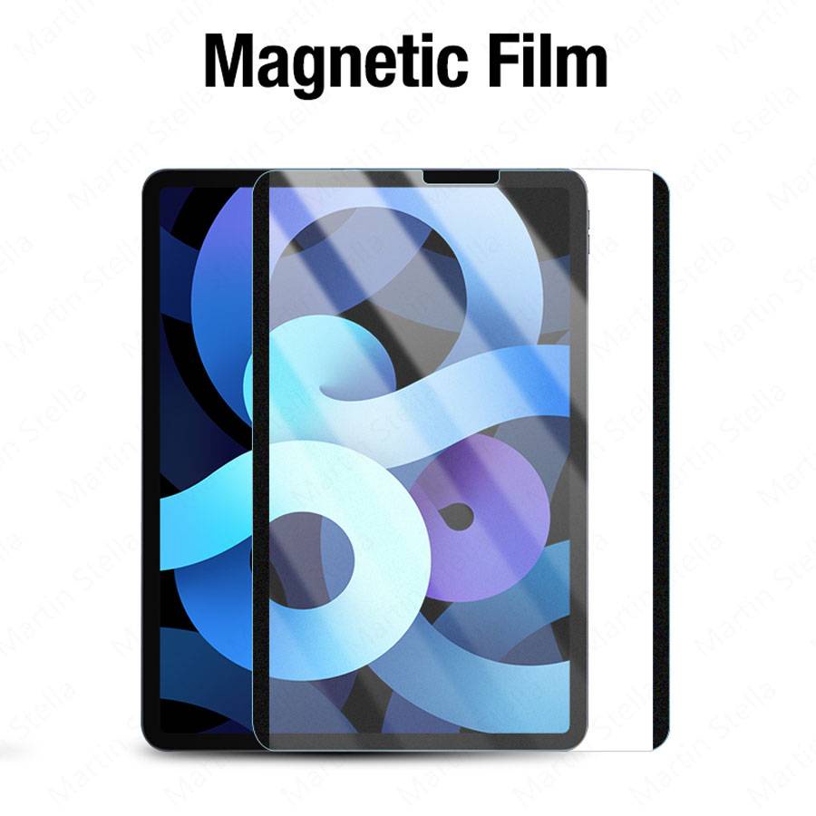 Kertas Film Pelindung Layar Magnetik Dapat Dilepas Untuk Ipad Pro 11 2021 12.9 2020 2018 7th 8th 10.2 Air 4 10.9 Air 3 10.5