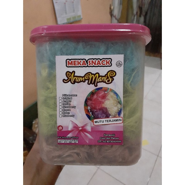 

[Meka Snack] Rambut nenek Arum manis Arbanat Harum manis 250gr free toples