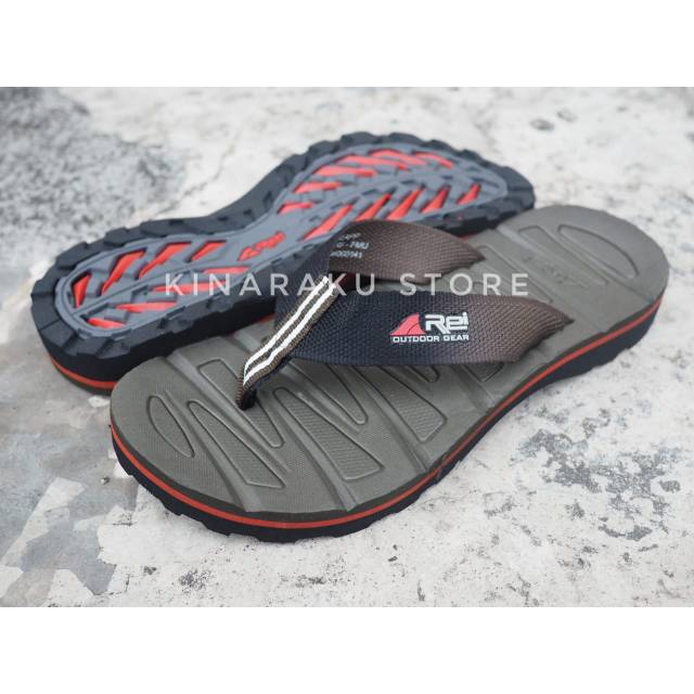 SANDAL JEPIT GUNUNG HIKING REI PINEAPP AREI OLIVE ORIGINAL