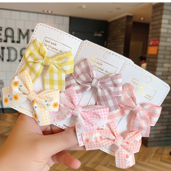 Jepit Rambut 2 Pcs Model Pita Anak Perempuan Aksesories Anak Import