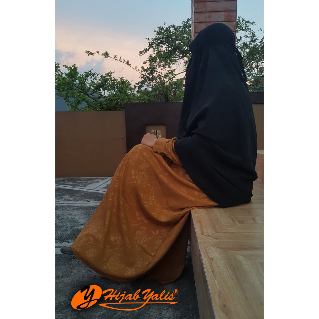 Gamis Syar'i wollpeach embos type Khadijah