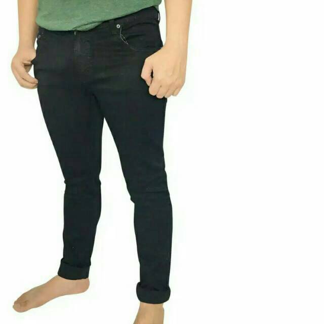 jeans jumbo hitam pria celana softjeans skinny streeth