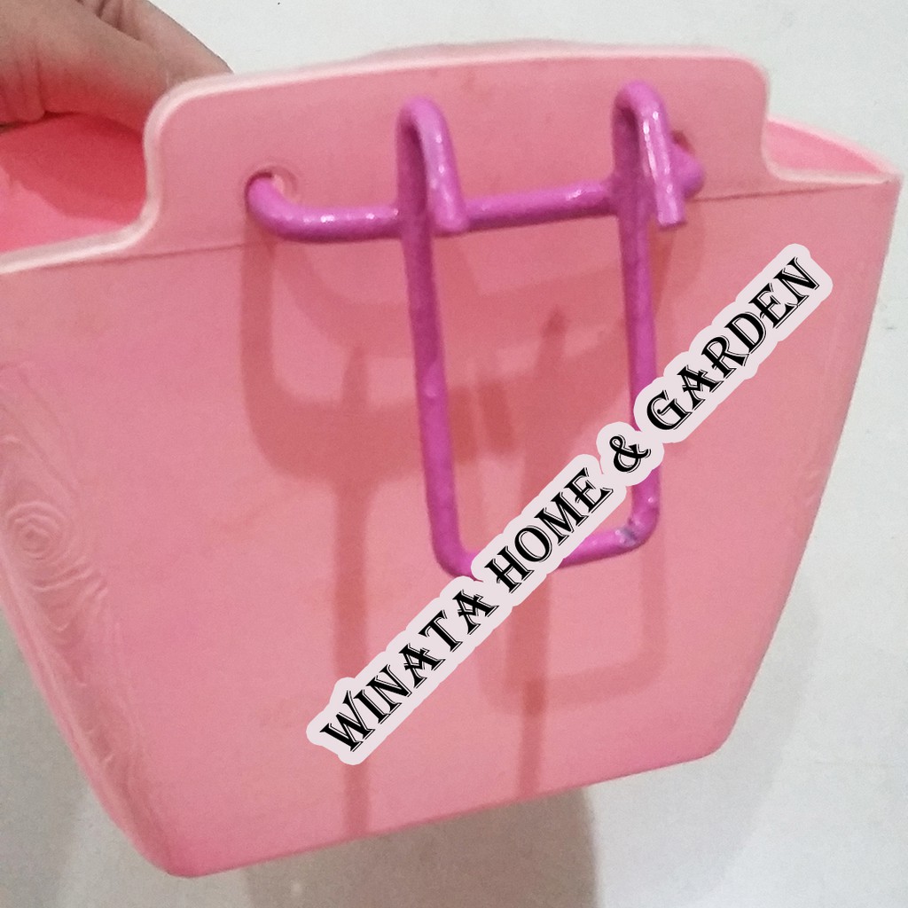 Kaitan Gantungan Pot Bunga/Gantungan Pot Ram Braket Pot Ram (Pot Lubang Dua)/Vertikal Garden