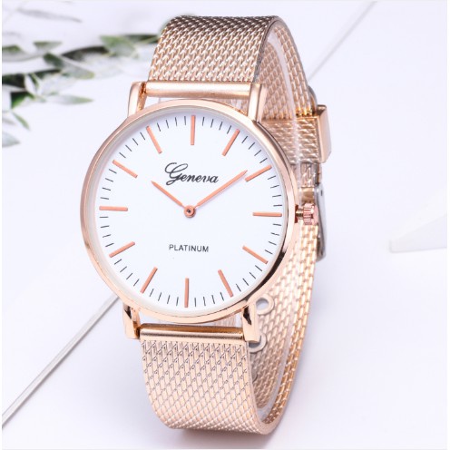 ✅Grosir Jam Senen - Jam Tangan Unisex Couple Strap Logam Imitasi Eropa