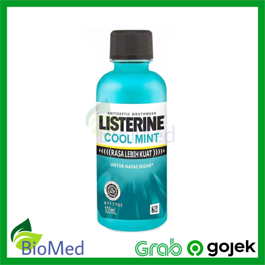 LISTERINE BIRU COOL MINT 100 ml - Obat Kumur Bau Mulut Nafas Segar