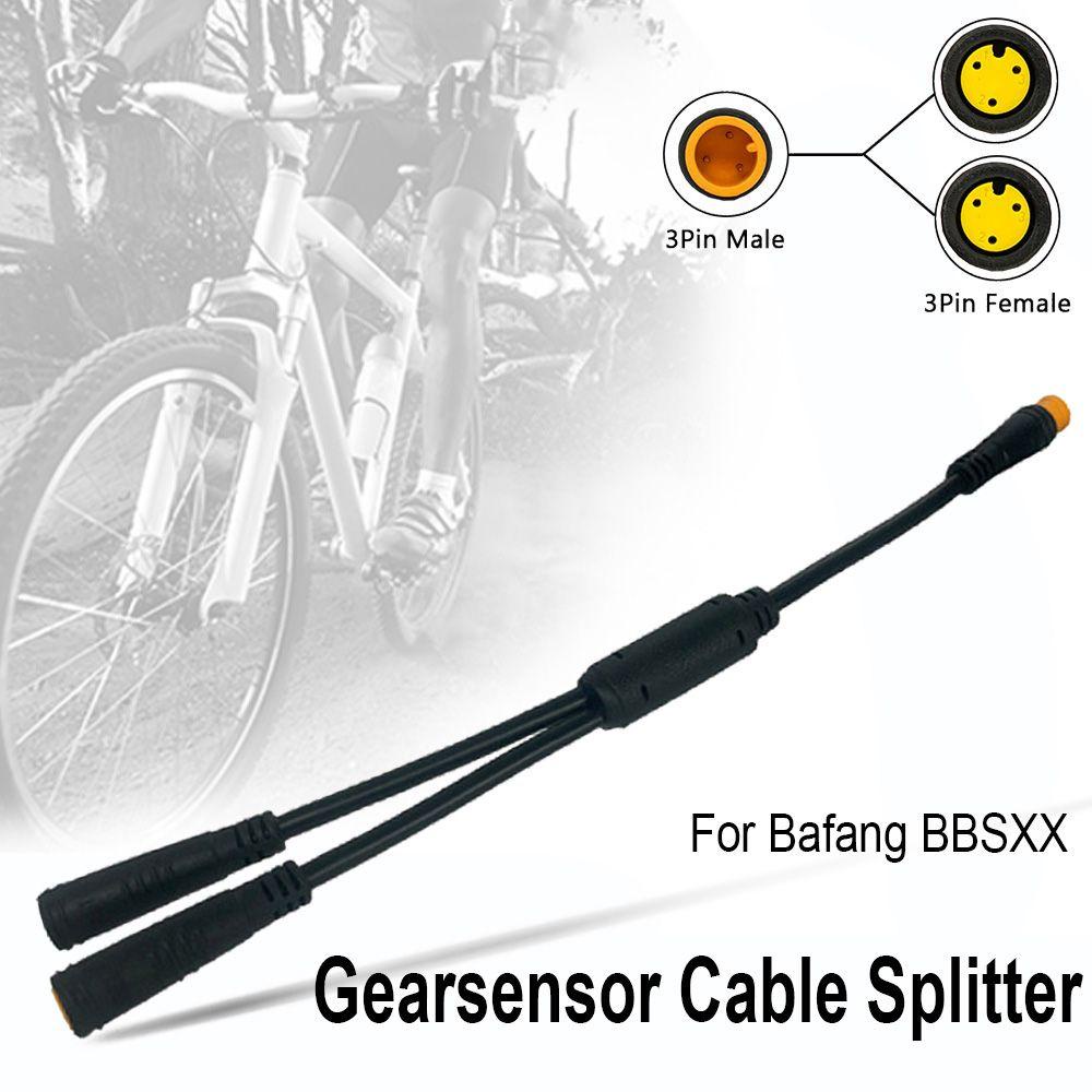 R-FLOWER Gearsensor Kabel Splitter Refitting Bagian Sepeda Listrik Skuter Laki-Laki Perempuan E-bike Mid Drive Motor