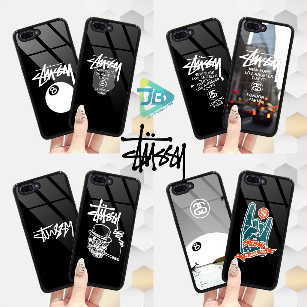 HARDCASE 2D GLOSSY STUSSY OPPO VIVO XIAOMI SAMSUNG REALME IPHONE ALL TYPE JB4700