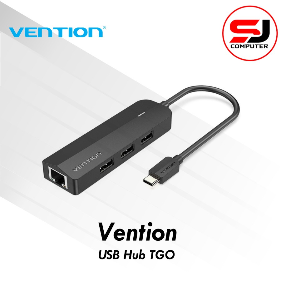 USB HUB Vention Type C USB Hub with LAN and Micro USB Power Supply