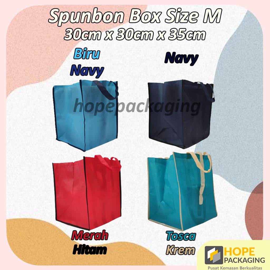 Goodie Bag Polos / Spunbond Box Tas Kain Tas Souvenir Murah Size S dan M