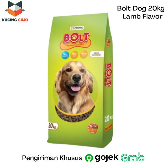 

Makanan Anjing Bolt Lamb Flavor Dog Food 20Kg