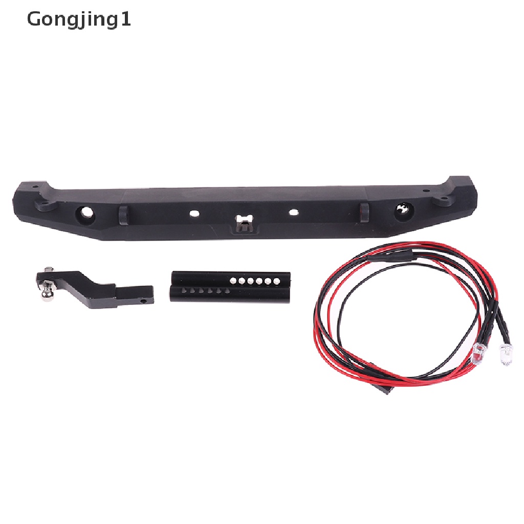 Gongjing1 Bumper Depan / Belakang Bahan Metal Dengan Lampu Led Untuk 1 / 10 RC Crawler Car