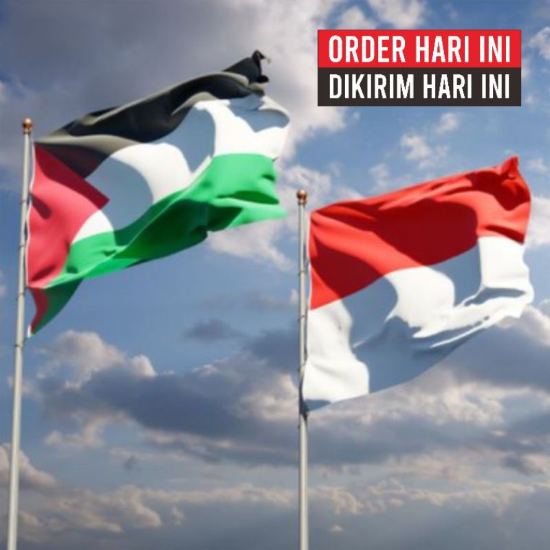 Jual BENDERA PALESTINA & BENDERA INDONESIA | Shopee Indonesia