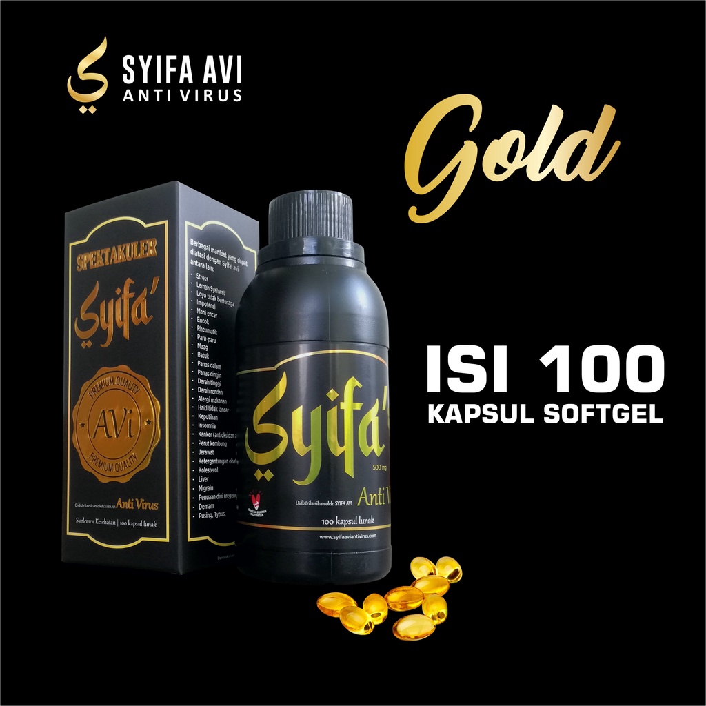 Syifa Anti Virus Gold Isi 100 Kapsul BPOM