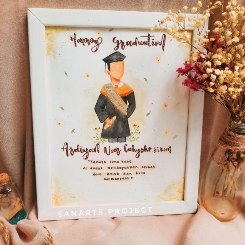 

Watercolor Lettering Graduation Gift