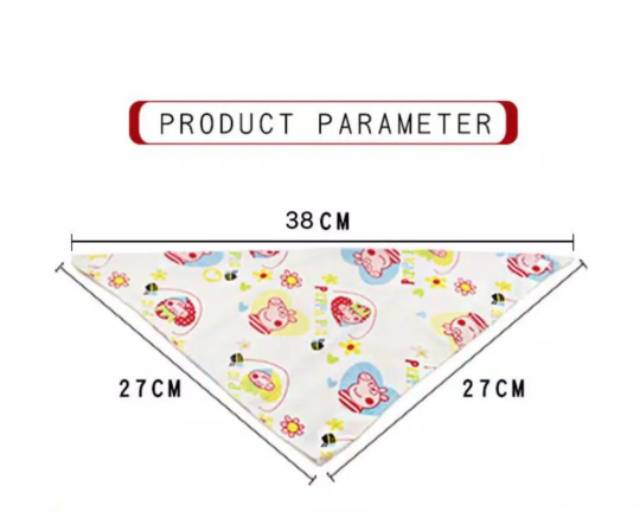 Slabber segitiga bayi Celemek Bayi  tatak iler