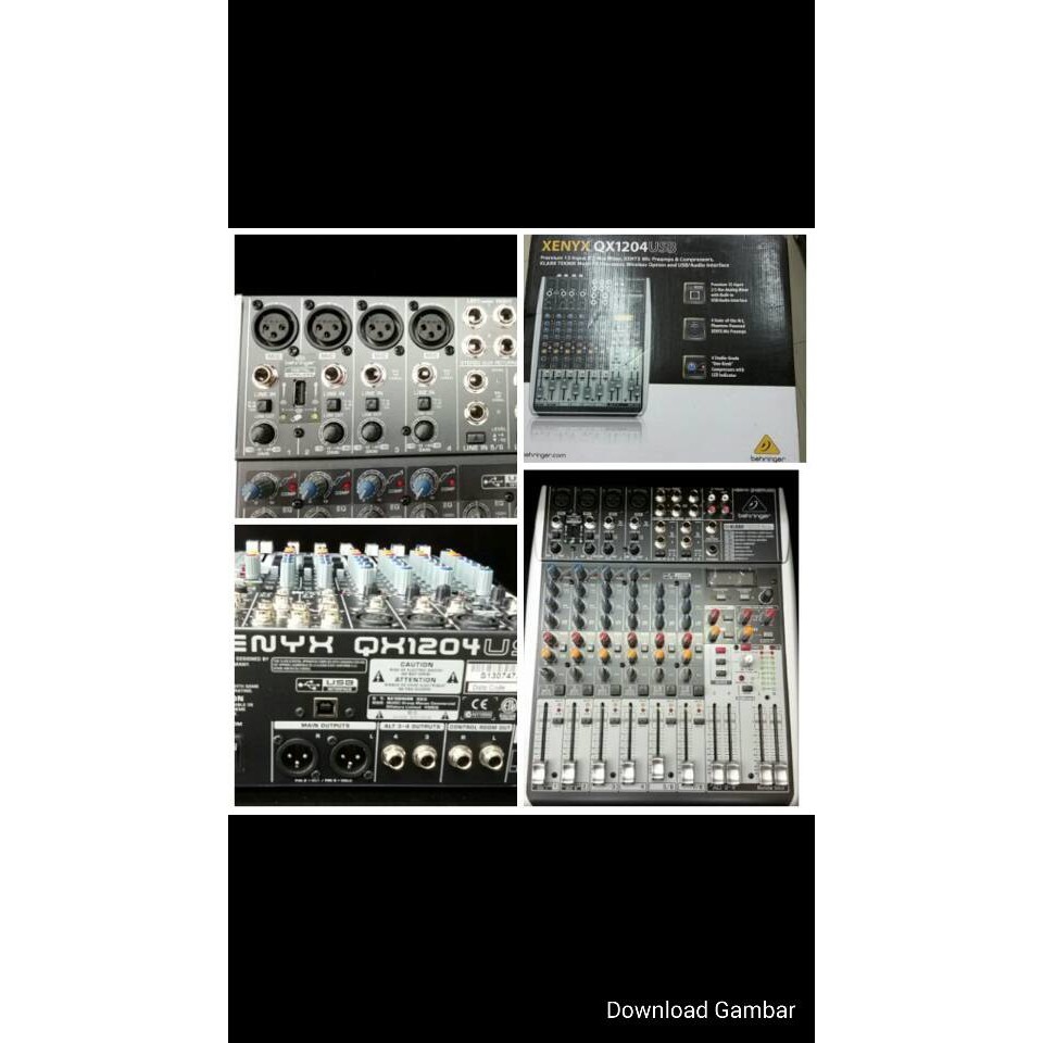 Mixer Behringer XENYX QX 1204 USB ( 12 channel )