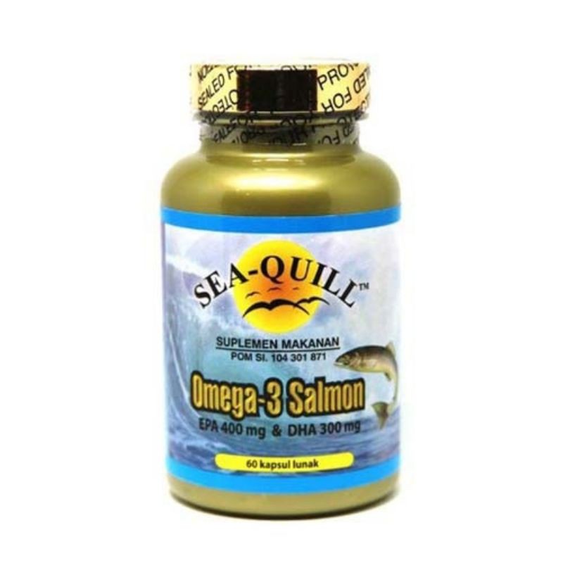 Sea - Quill Omega 3 Salmon Fish Oil 60 Kapsul