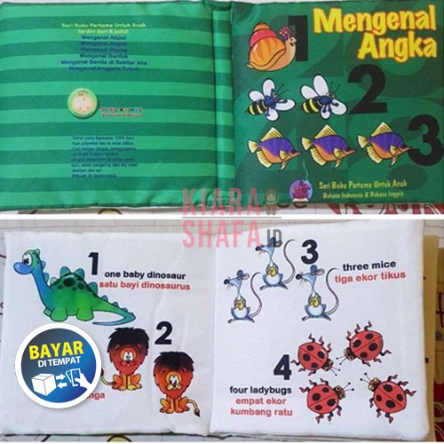 Kiarashafa - Mainan Edukasi Anak / Buku Bantal Mainan Edukatif Mengenal Angka