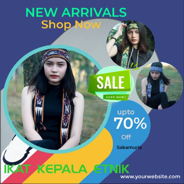 Tenun Ikat Kepala Lombok Kalimantan Promo Star Seller