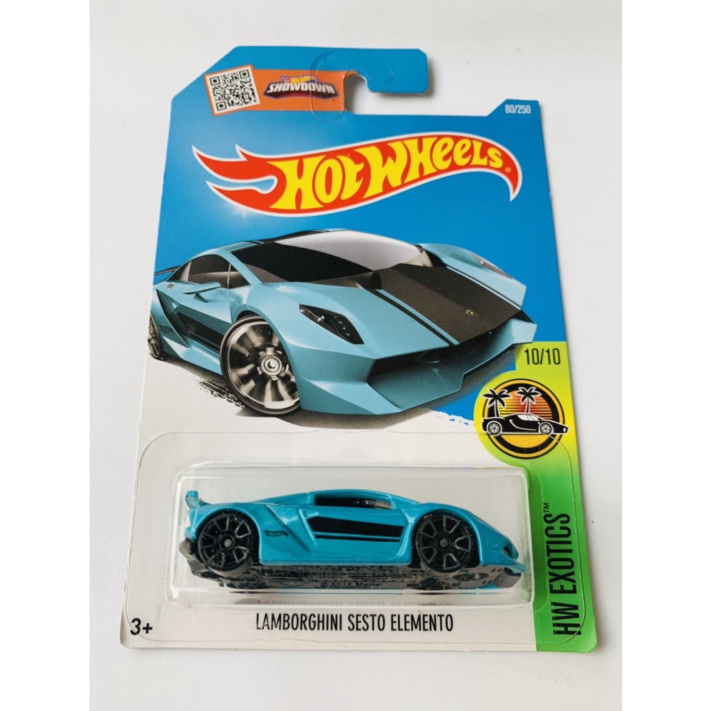 HOTWHEELS HOT WHEELS LAMBORGHINI SESTO ELEMENTO BIRU HW EXOTICS DIECAST MINIATUR MOBIL MAINAN MOBILA