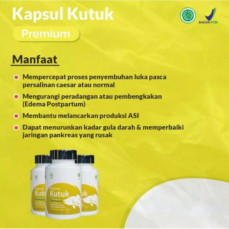 ORIGINAL KAPSUL KUTUK PREMIUM ASLI ALBUMIN EKSTRAK IKAN GABUS KUTUK OBAT LUKA OPERASI SESAR CAESAR GROSIR TERMURAH