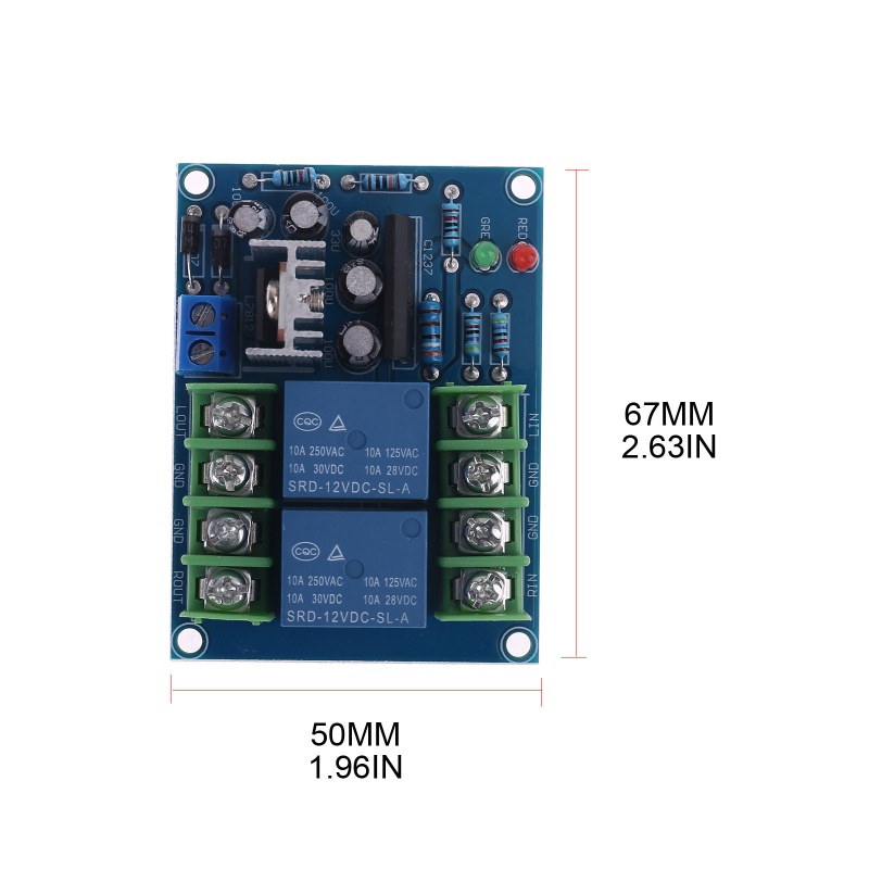 Zzz Modul Board Sirkuit power Amplifier 2.1 Tiga channel High power Relay Proteksi Speaker