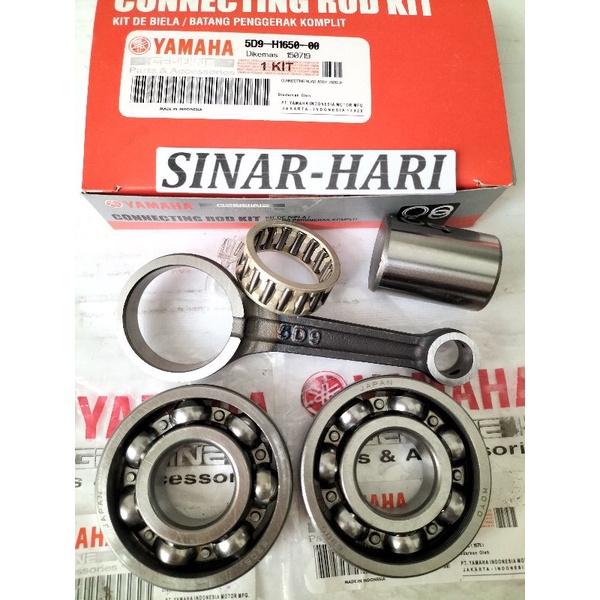 SETANG SEHER KOMPLIT, 5D9, YAMAHA YGP VEGA ZR ------VEGA ZRKELENGKAPAN PRODUK  STANG SEHER SET BERING SEPASANG KARENA KIRI 2 PCS