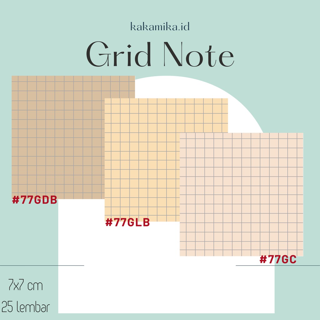 

Memo Pad / Note Pad Aesthetic - Grid Note ( COD )