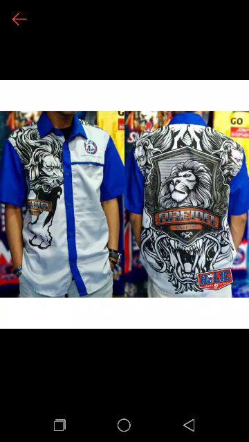 Kemeja Baju Arema Singo Edan