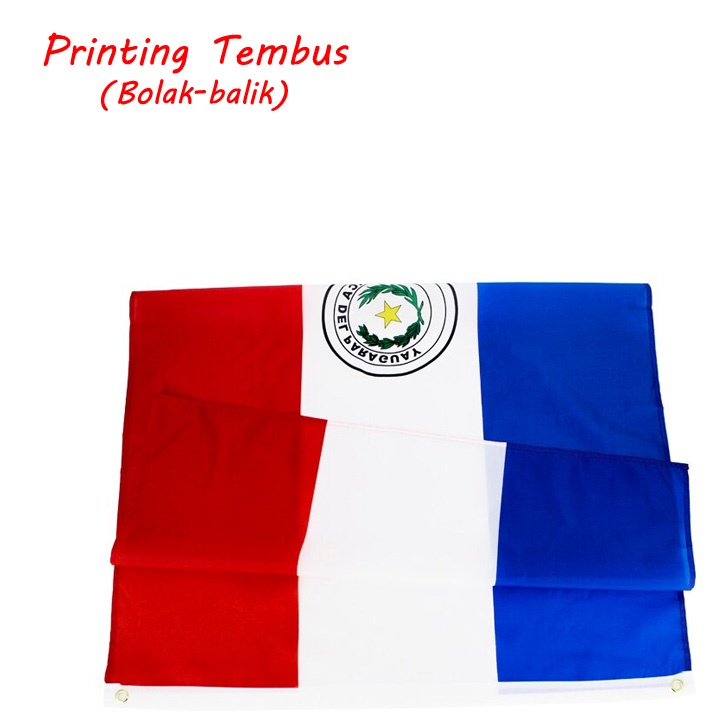 Bendera Negara Paraguay ukuran besar 150x90cm