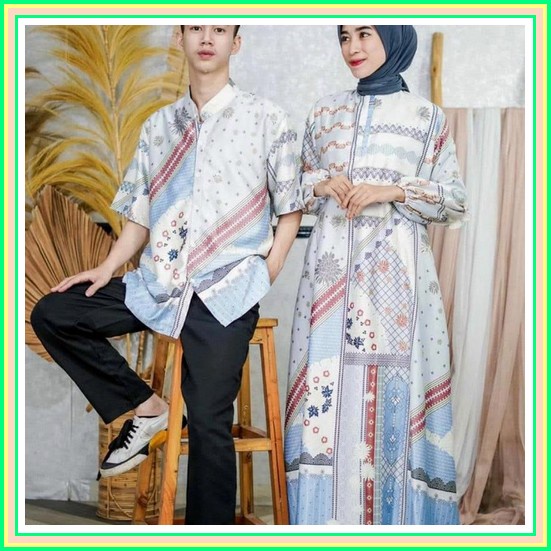 Ceeza Couple Mom & Kids By Nadheera Luxury Sarimbit Keluarga Couple Muslim Terbaru Batik Couple Gami