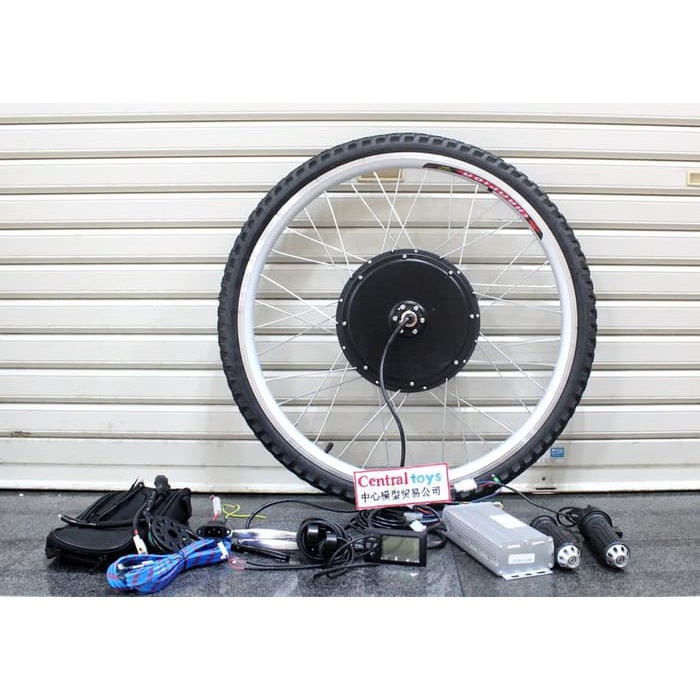 KIT dinamo sepeda listrik 48V 1000W ban 26 x 1.75 sepeda gunung MTB 26