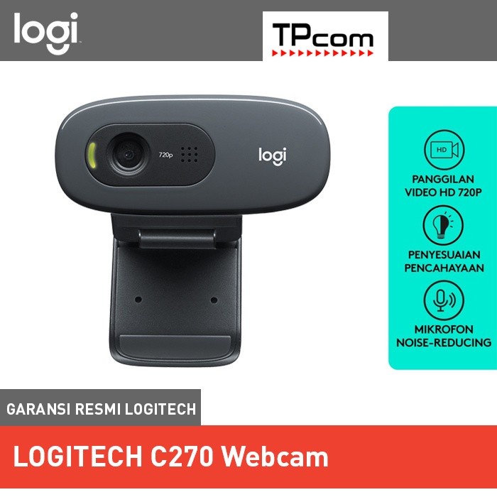 LOGITECH - HD Webcam C270 Simple 720p video calls